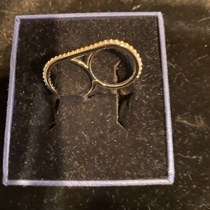 Swarovski Vittore double ring, size 5-6